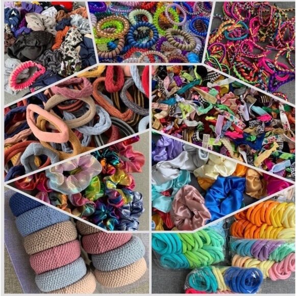 300pc Mixed Assortment Hair Ties - Picture 1 of 1